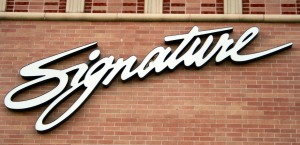 Signature on Brick Building