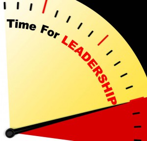 Time For Leadership Message Representing Management And Achievement