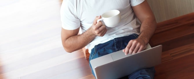 working on laptop computer from home - Online Business Opportunities