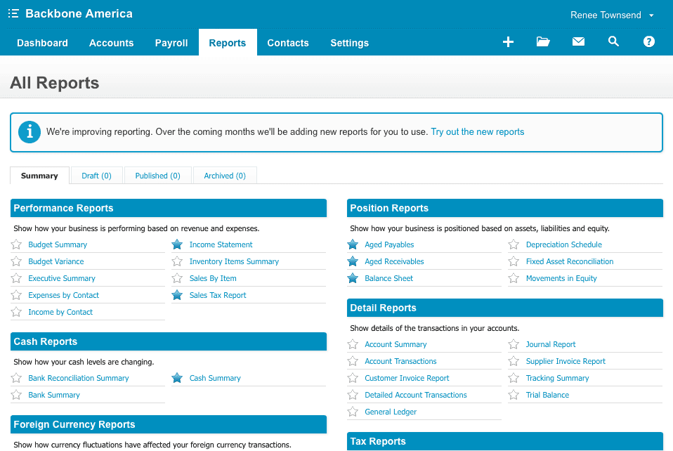 Xero Layout Xero Review: Best Accounting Software for a Report