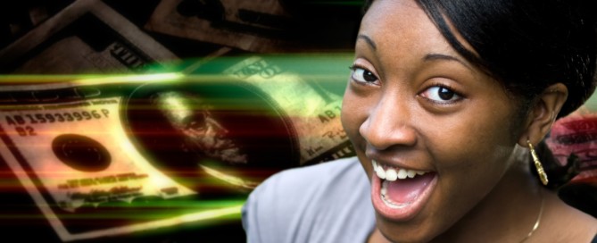 a-happy-or-surprised-young-black-woman-in-front-of-a-money-montage-background