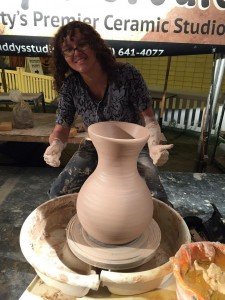 Alexis with Pottery