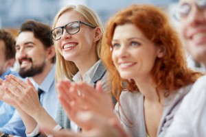 Training conference clapping - employee connection