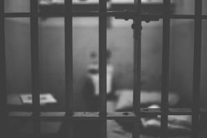 prison cell blurred