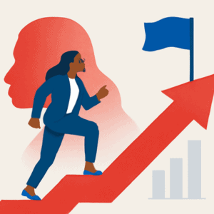 Climbing with conviction—every step a mindset shift toward success.