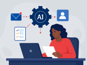 Streamlining tasks with AI-driven business automation.