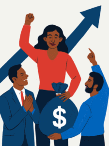  Empowered team celebrating shared success and growth.
