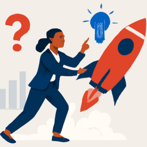 Taking the leap—trusting the next step and launching with courage.