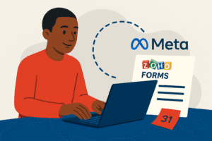 Young woman setting up automated onboarding flow in a modern flat design, symbolizing streamlined client and team processes.